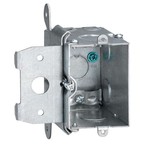 metal 1 gang electrical box|1 gang steel outlet box.